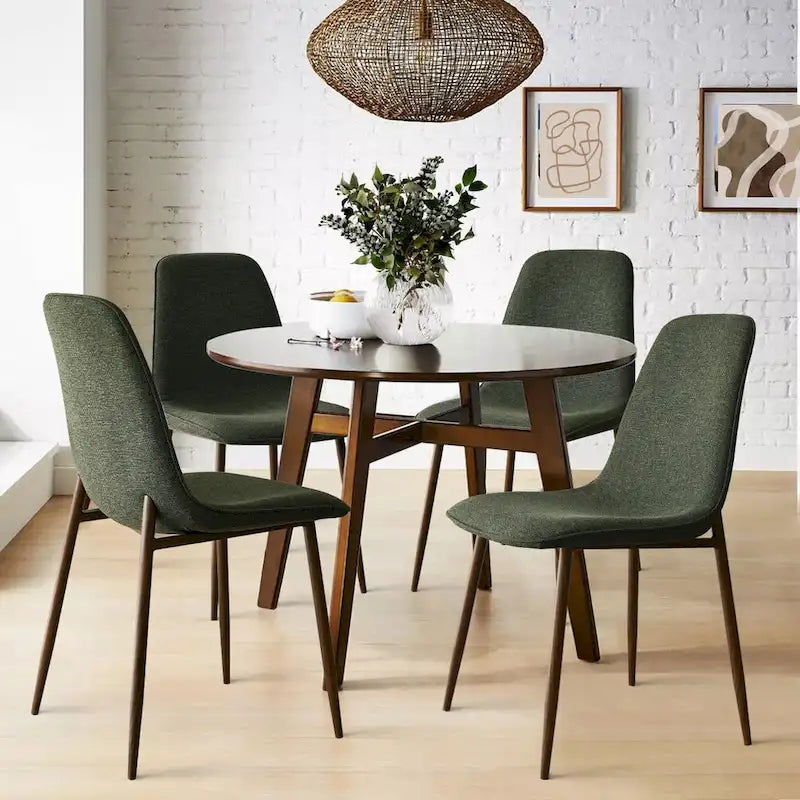 Chaises de salle à manger modernes à dossier plein (lot de 4)