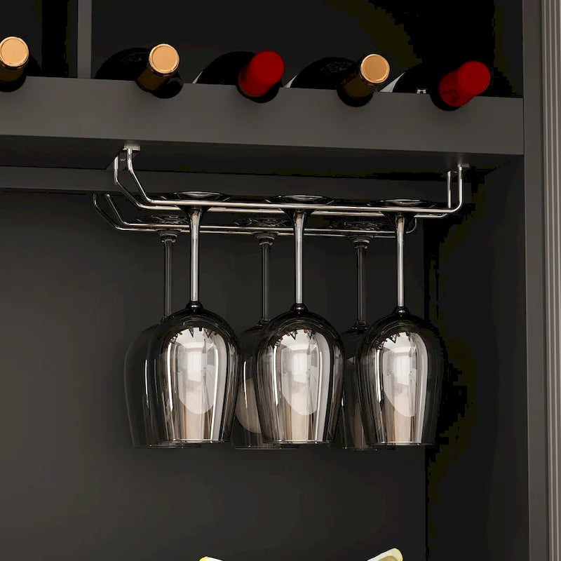 78,9 Buffet de garde-manger avec huche Meuble de rangement de cuisine autoportant