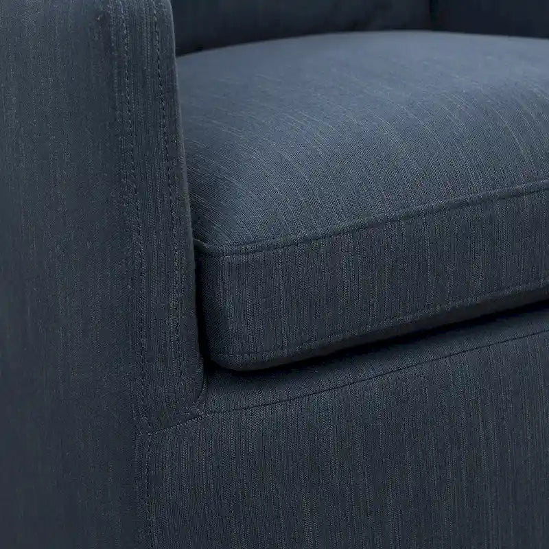 Fauteuil de salle à manger roulant rembourré en tissu haute performance (25)
