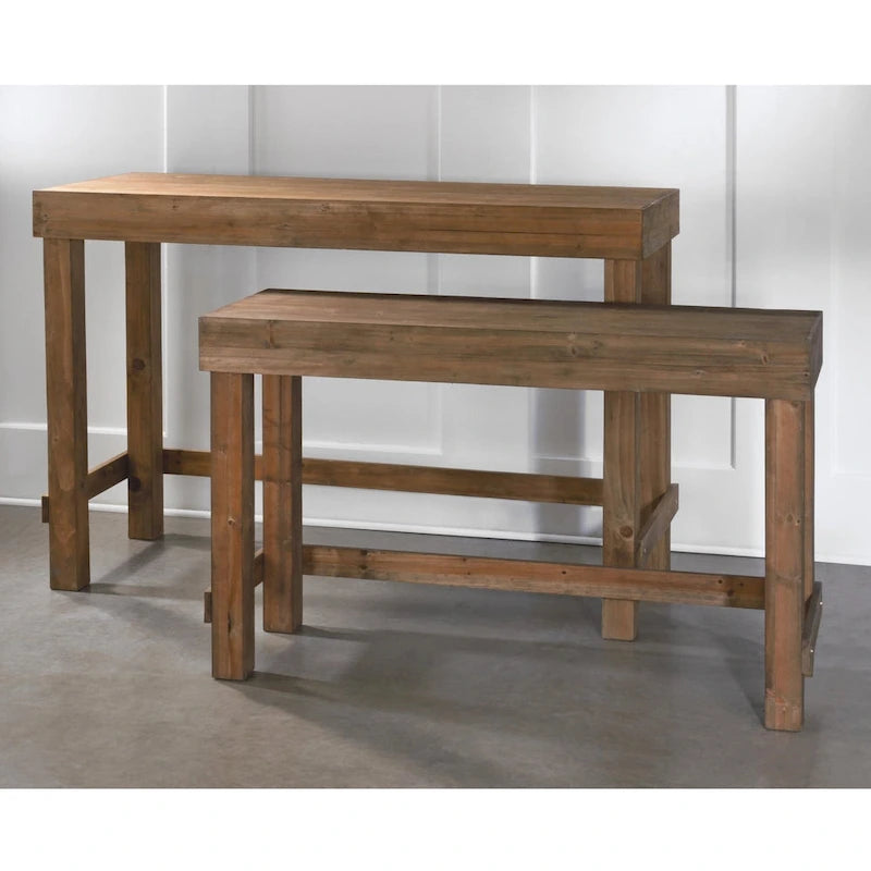 Console en bois – 31 de haut ou 39,5 de haut