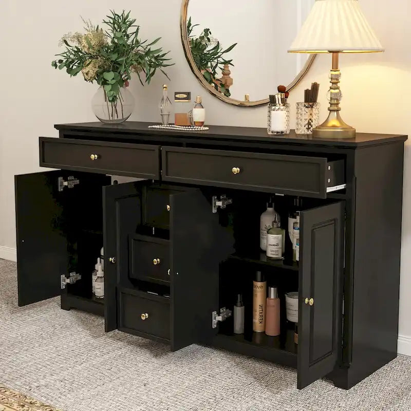 Commode Meuble de rangement moderne contemporain laqué