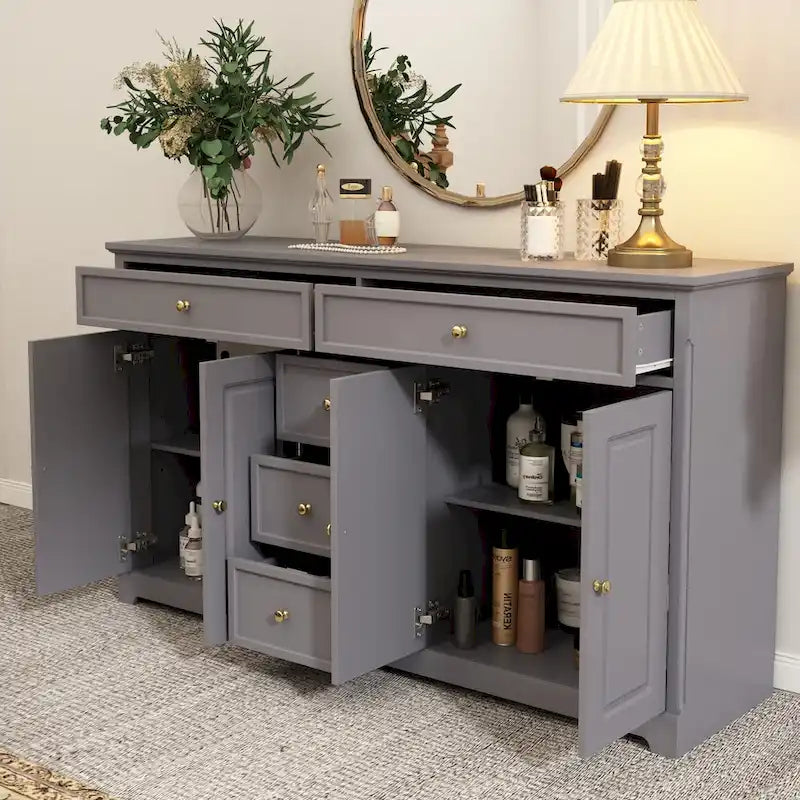 Commode Meuble de rangement moderne contemporain laqué