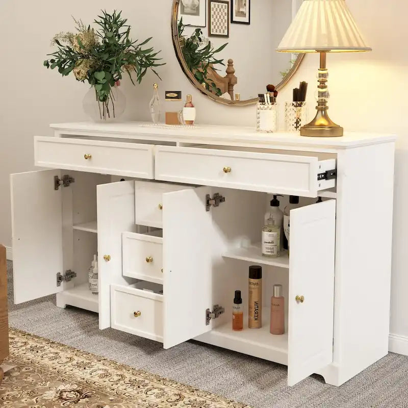 Commode Meuble de rangement moderne contemporain laqué