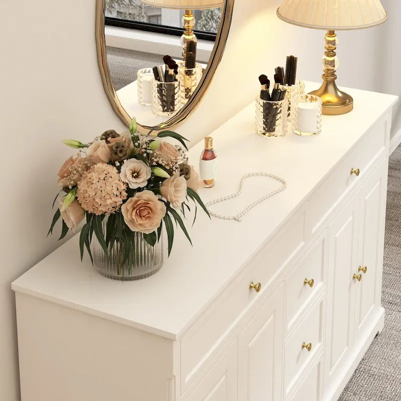 Commode Meuble de rangement moderne contemporain laqué