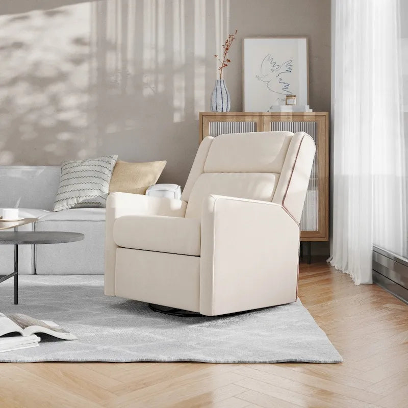 Fauteuil inclinable à bascule manuel avec fonctions pivotante et de glisse