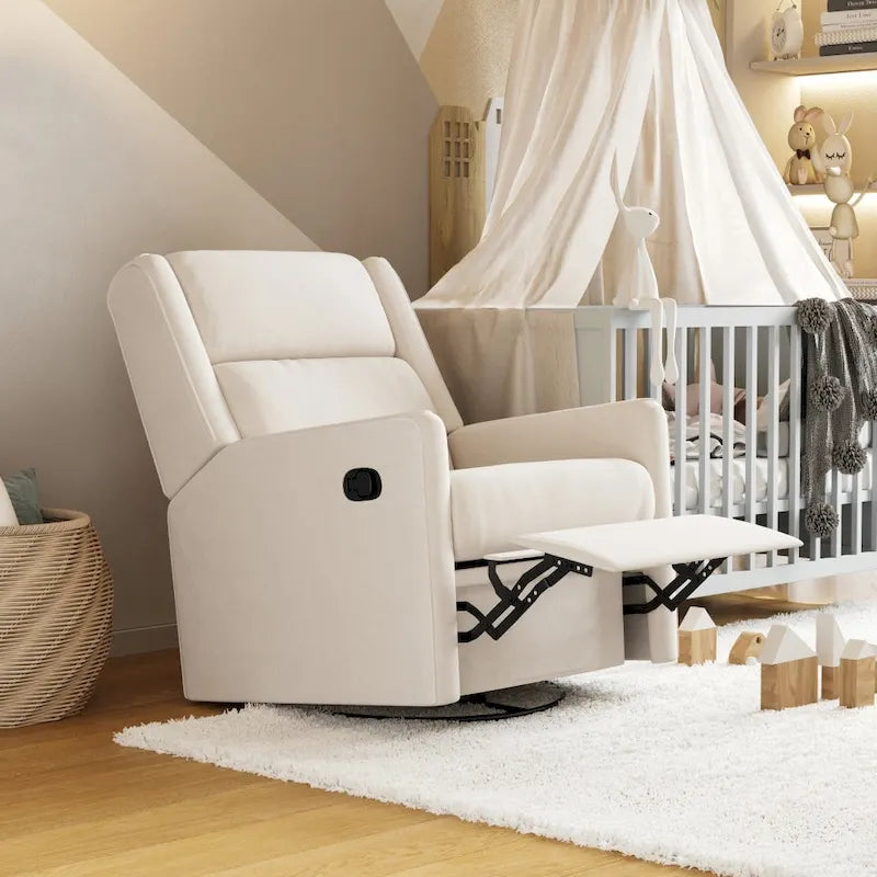 Fauteuil inclinable à bascule manuel avec fonctions pivotante et de glisse