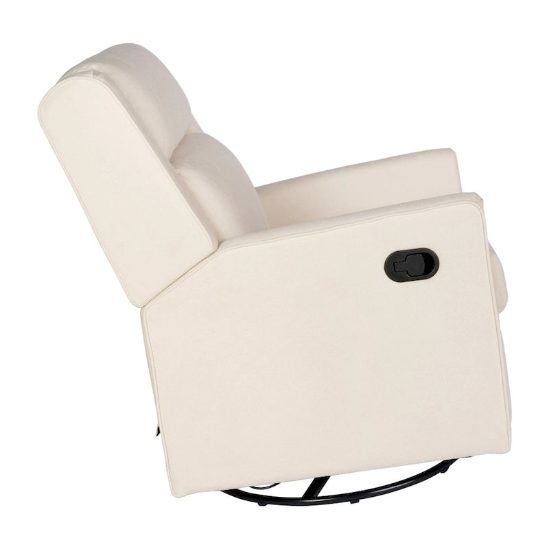 Fauteuil inclinable à bascule manuel avec fonctions pivotante et de glisse