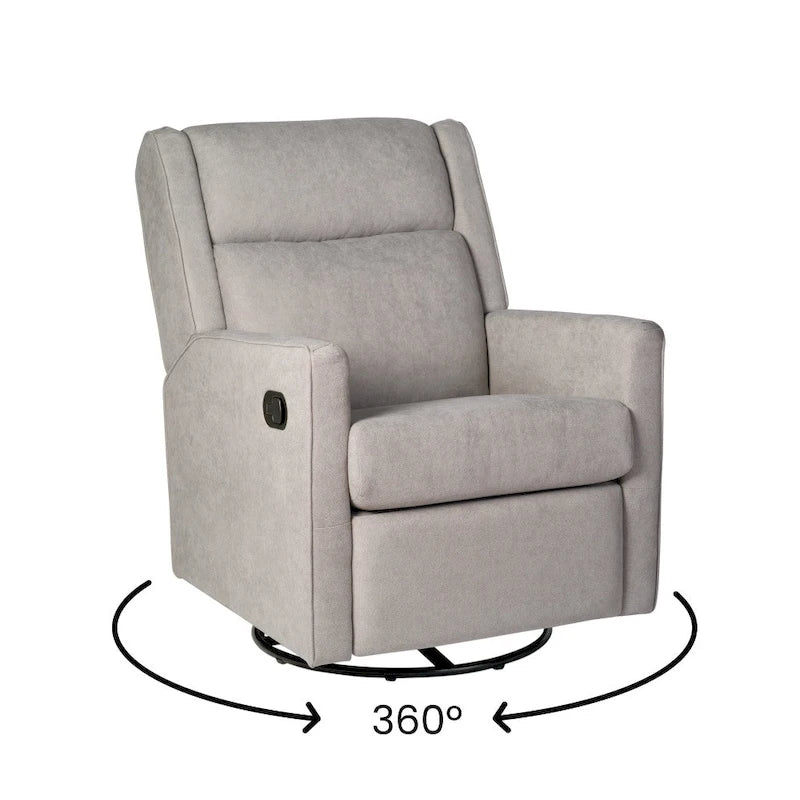 Fauteuil inclinable à bascule manuel avec fonctions pivotante et de glisse