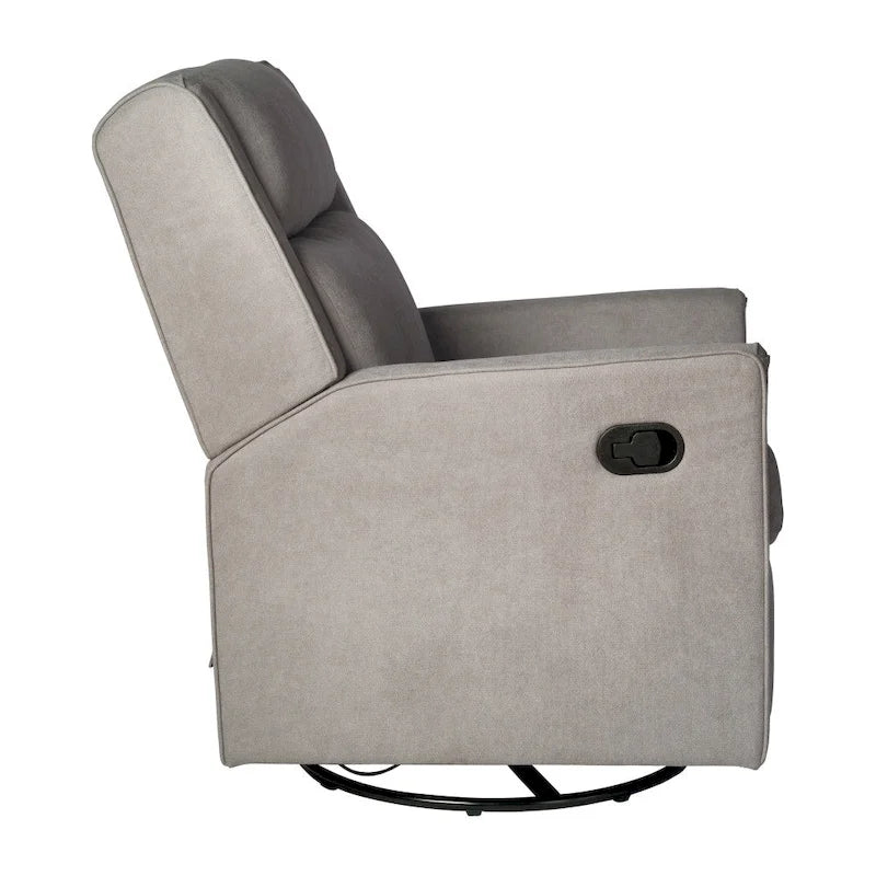 Fauteuil inclinable à bascule manuel avec fonctions pivotante et de glisse