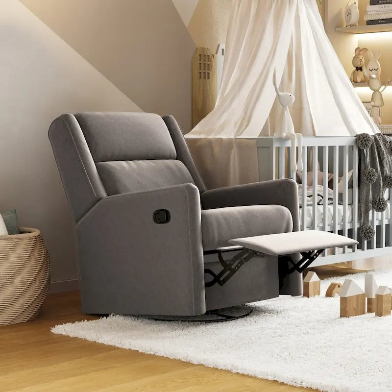 Fauteuil inclinable à bascule manuel avec fonctions pivotante et de glisse