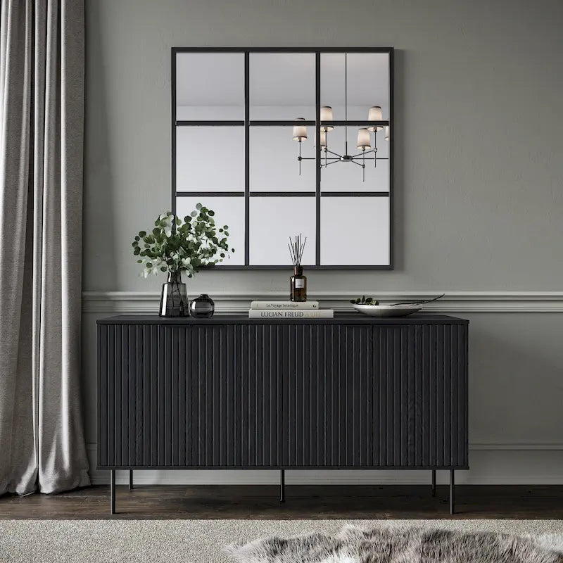 Lysander Fluted Sideboard Buffet Cabinet