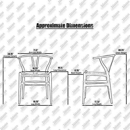 Lot de 2 chaises de salle à manger modernes oranges en bois avec dossier en Y, accoudoirs, accoudoir, siège en chanvre pour maison, restaurant, bureau, chambre, cuisine