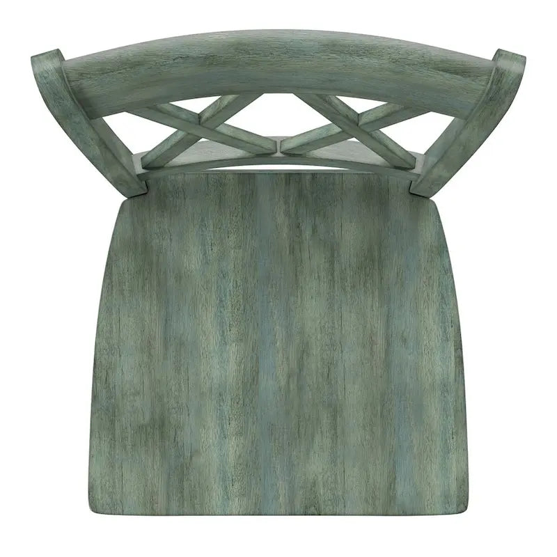 Chaises de comptoir en bois à dossier en X (lot de 2)