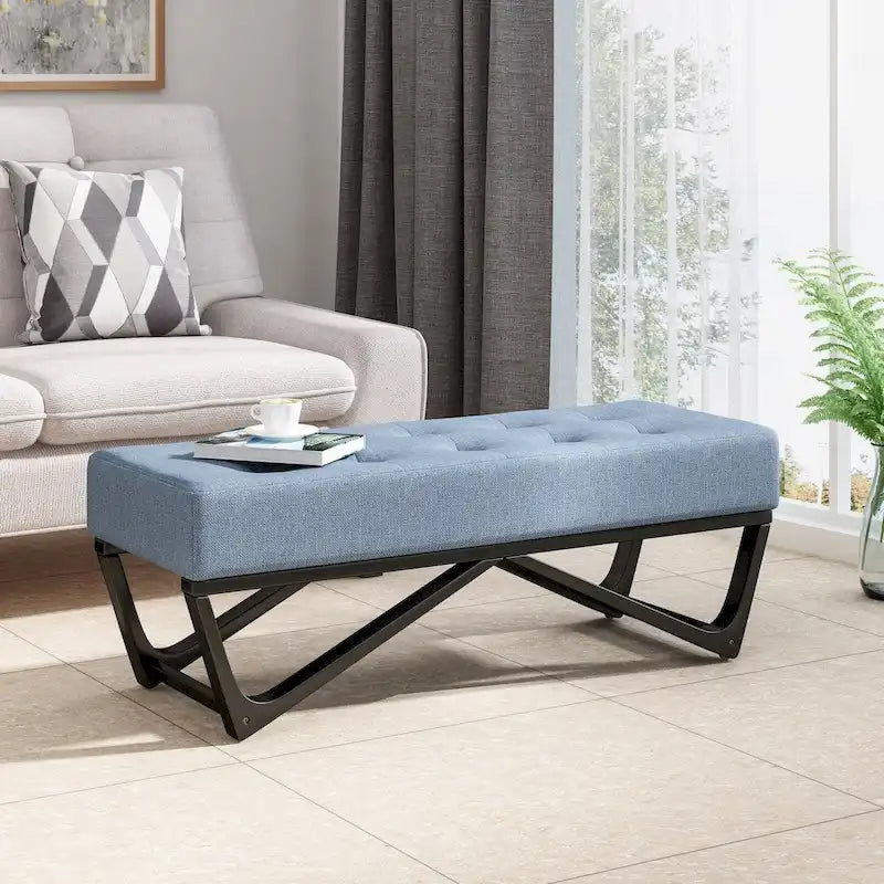Banc rembourré moderne pour chevet, salon et entrée