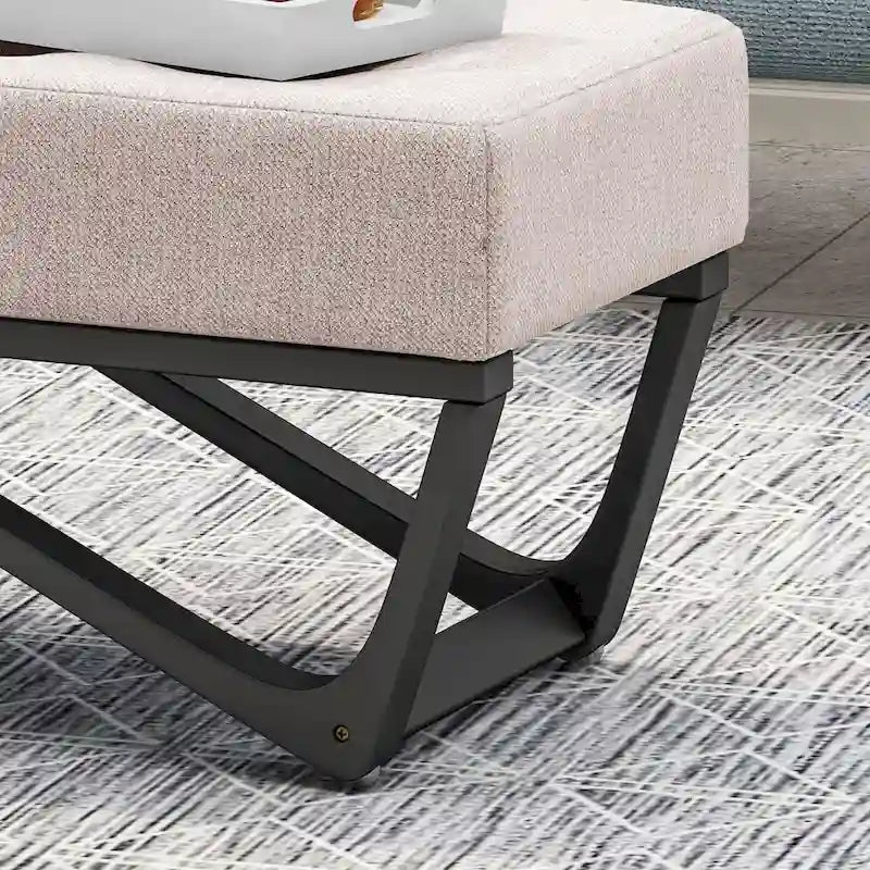 Banc rembourré moderne pour chevet, salon et entrée
