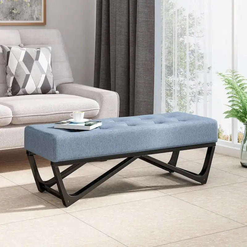 Banc rembourré moderne pour chevet, salon et entrée