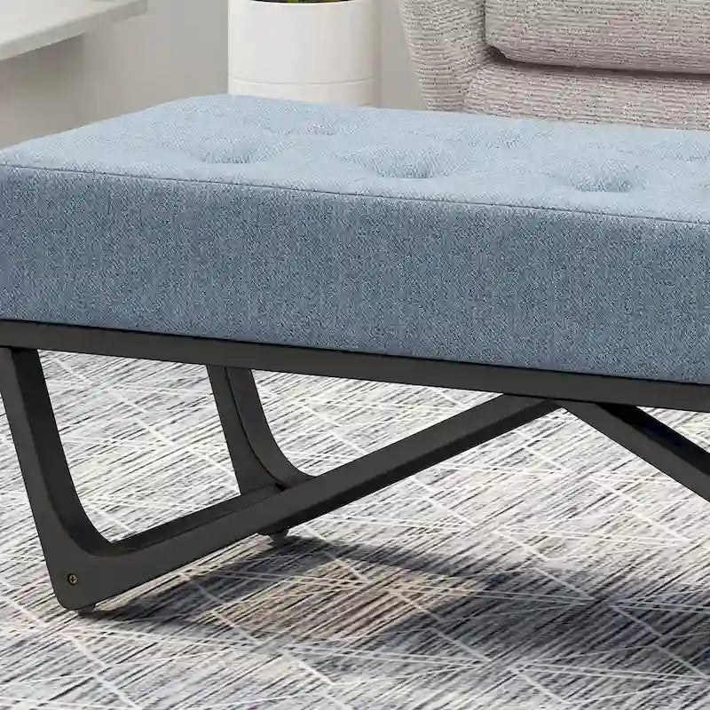 Banc rembourré moderne pour chevet, salon et entrée