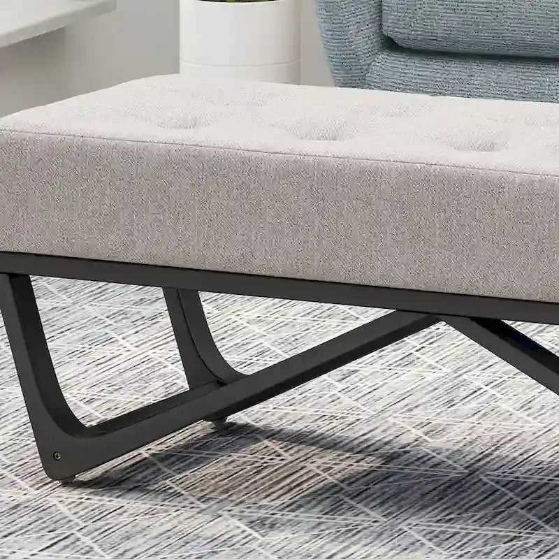 Banc rembourré moderne pour chevet, salon et entrée