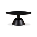 Table basse piédestal moderne en manguier massif - 30W x 30D x 14H