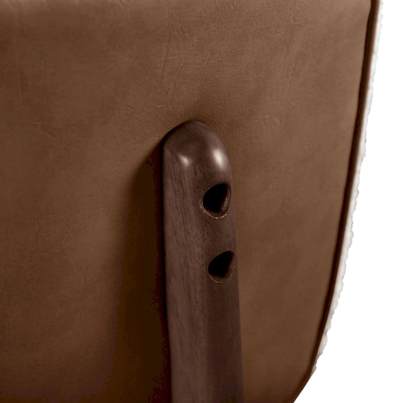 Ensemble de 2 chaises de salle à manger en noyer du milieu du siècle avec revêtement en bouclé