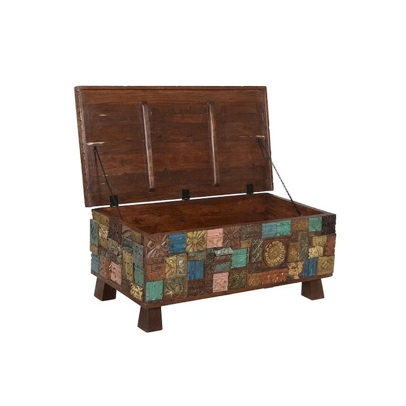 Table basse tronc en bois recyclé Elephant – 47 x 25