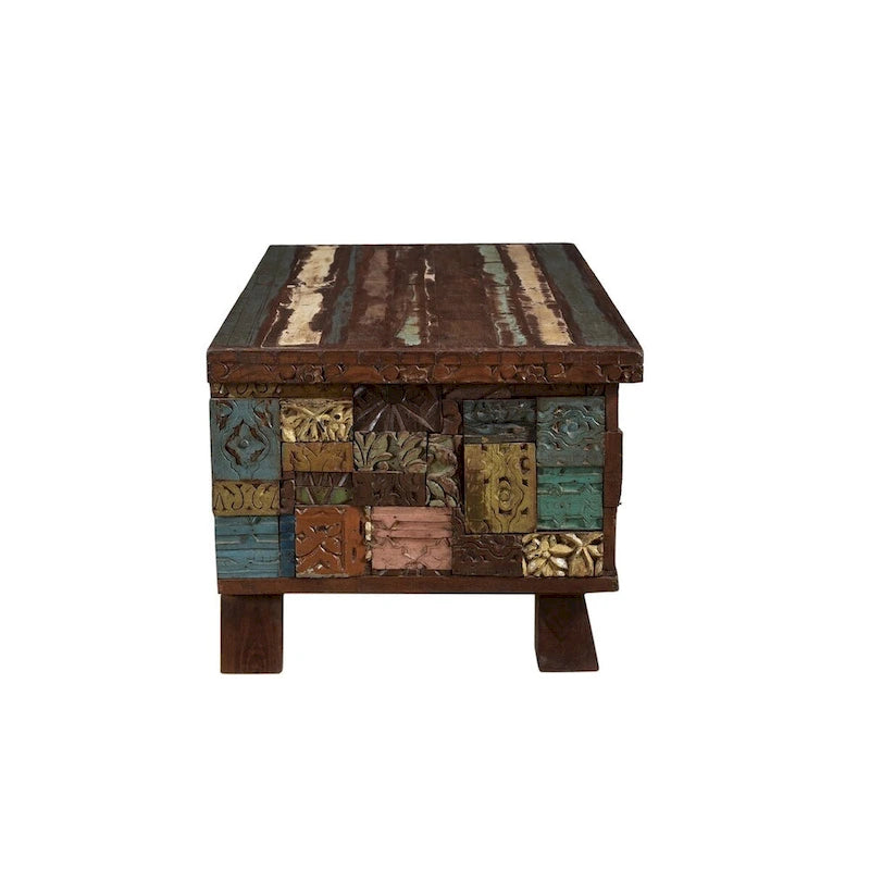 Table basse tronc en bois recyclé Elephant – 47 x 25