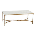 Table basse en marbre véritable et métal