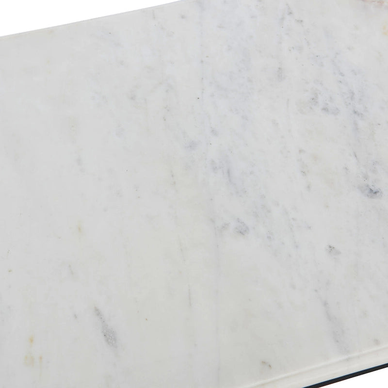 Table basse en marbre véritable et métal